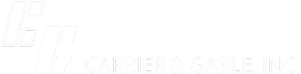 Carrier & Gable website logo white